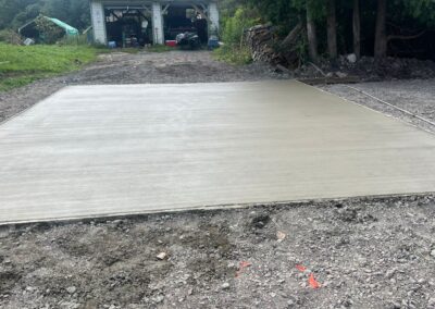 concrete pad job finished